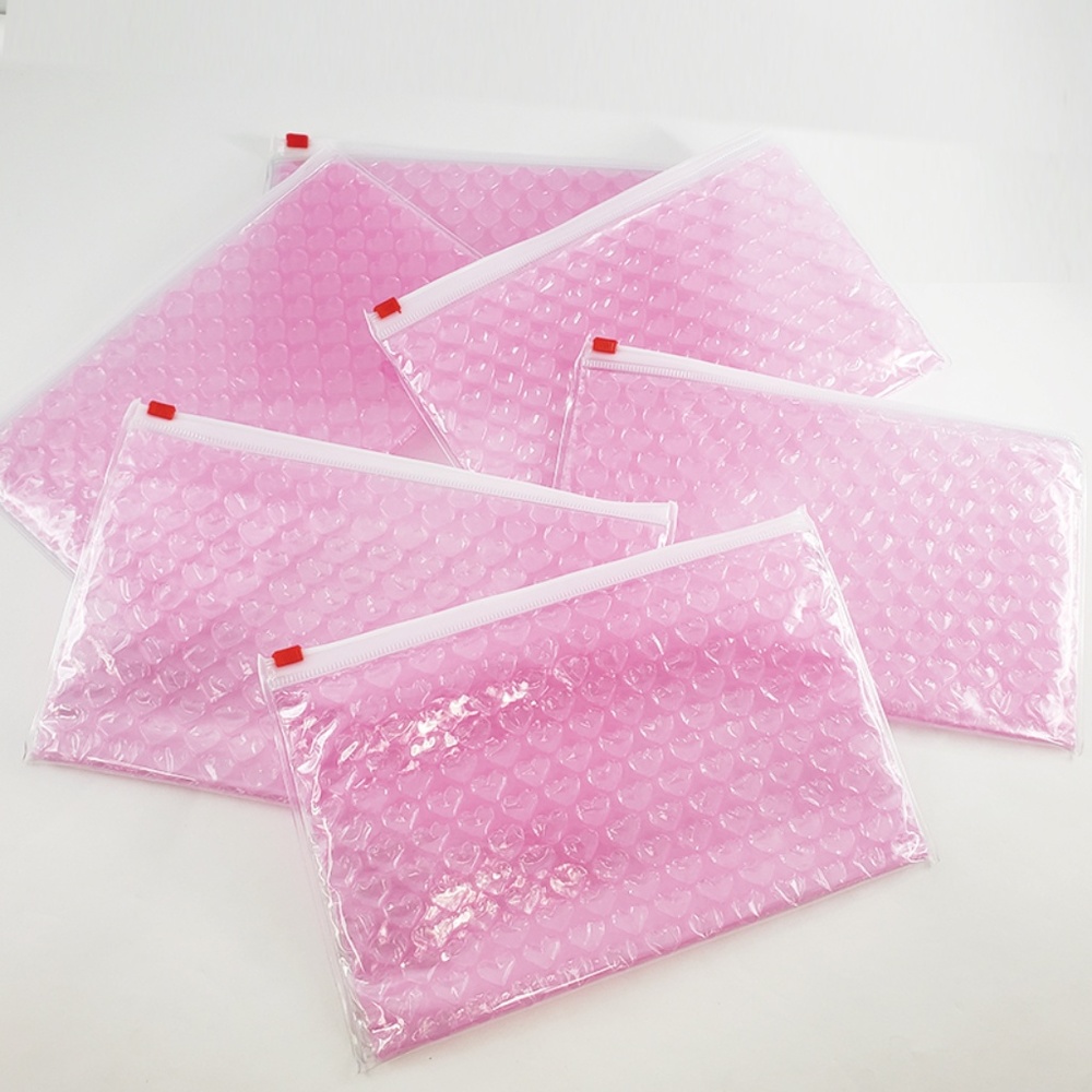 Glossier Bubble Slider Pink Pouch Inspired - 6 Bags